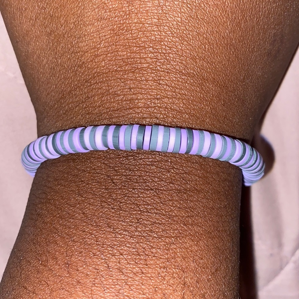 light purple and gray bracelet